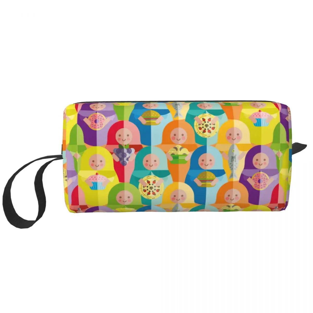 Matpoposhka-Trousse de maquillage de poupées russes pour femmes, trousse cosmétique de voyage, trousse de toilette de rangement à motif mignon, trousse Dopp