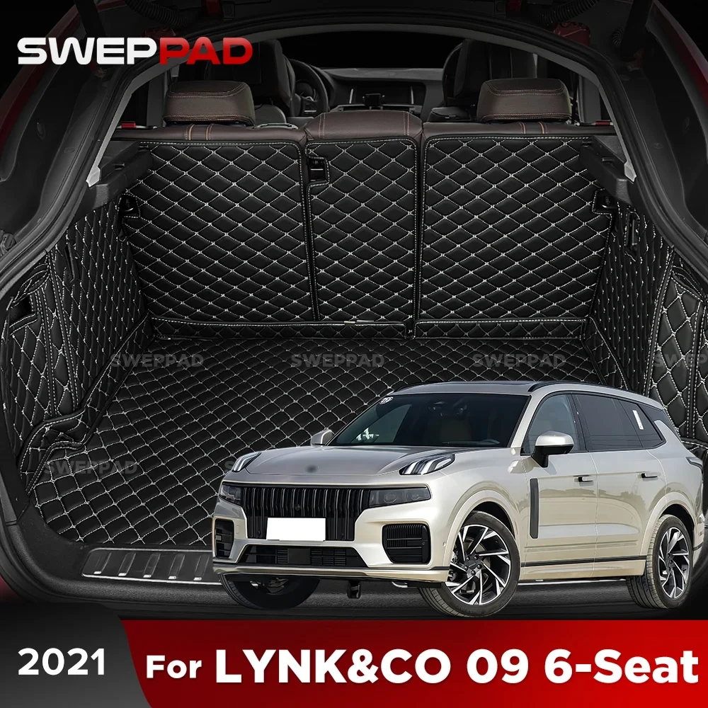 SWEPPAD For LYNK&CO 09 6-Seat 2021 Car Trunk Mats Carpet Cargo Liner Car Backrest Pad Interior Accessories Protector
