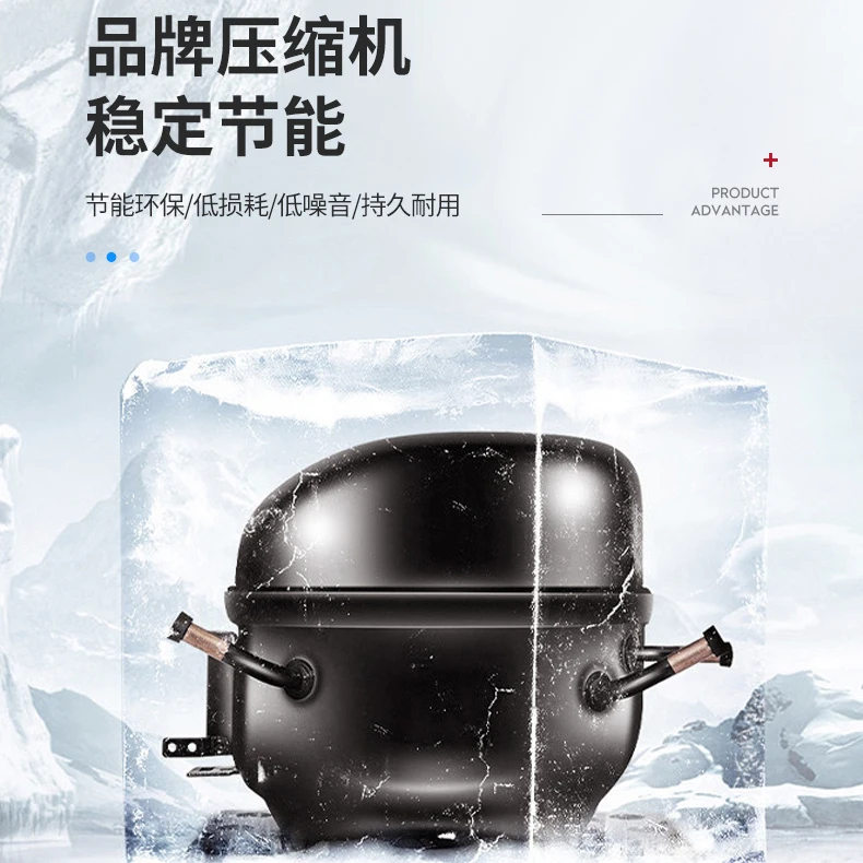 Kommerzieller Werkbank-Kühlschrank mit doppelter Temperatur, Kühlung, Gefrierschrank, horizontaler Küchen-Bodenschrank, Frischhaltung