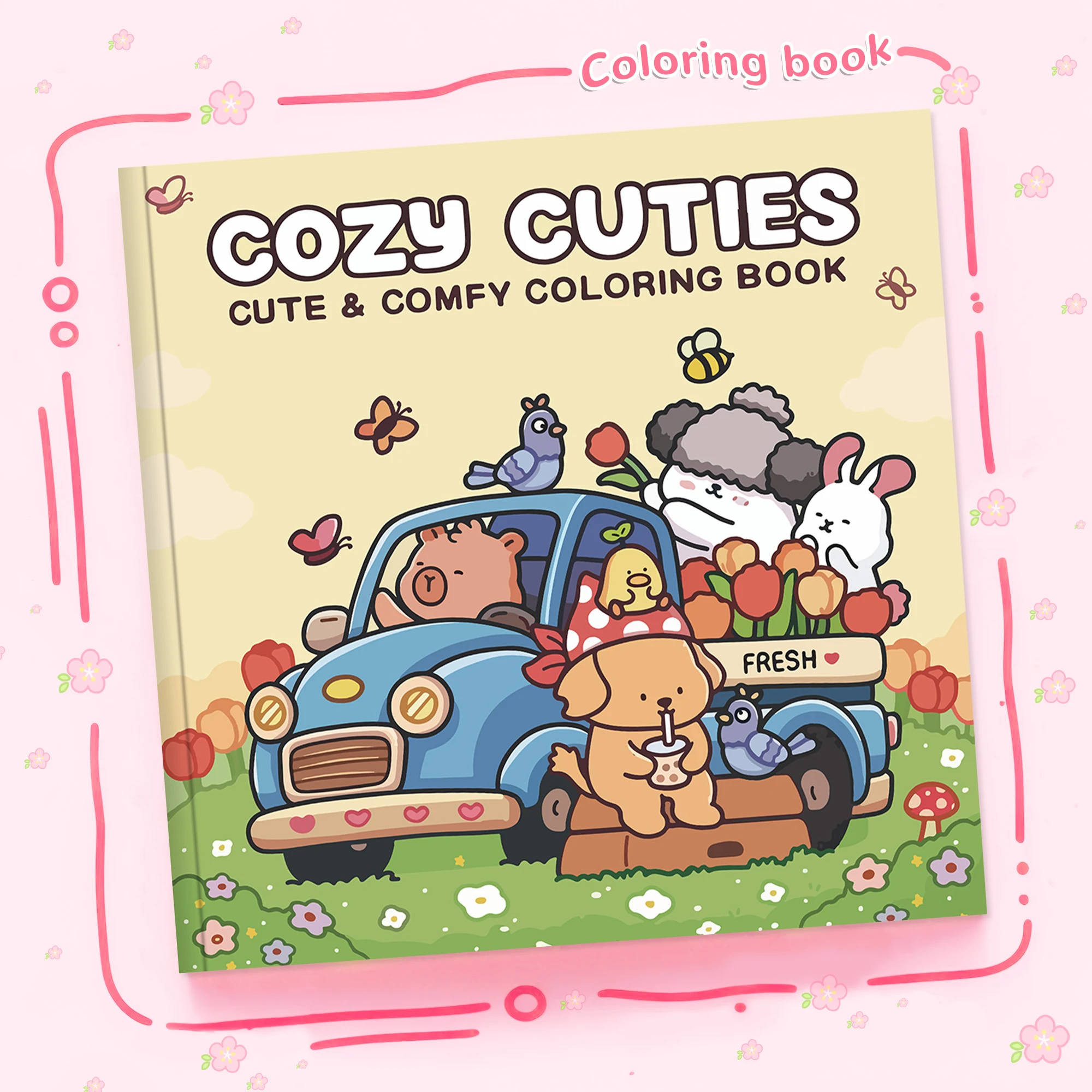 Libro para colorear Comfort Mom Girl, suministros de arte asequibles y divertidos, acompañan el tiempo creativo con patrones cálidos, adecuado para decoraciones de otoño, regalos de Navidad y también como material escolar para satisfacer las necesidades artesanales, descomprimir fácilmente