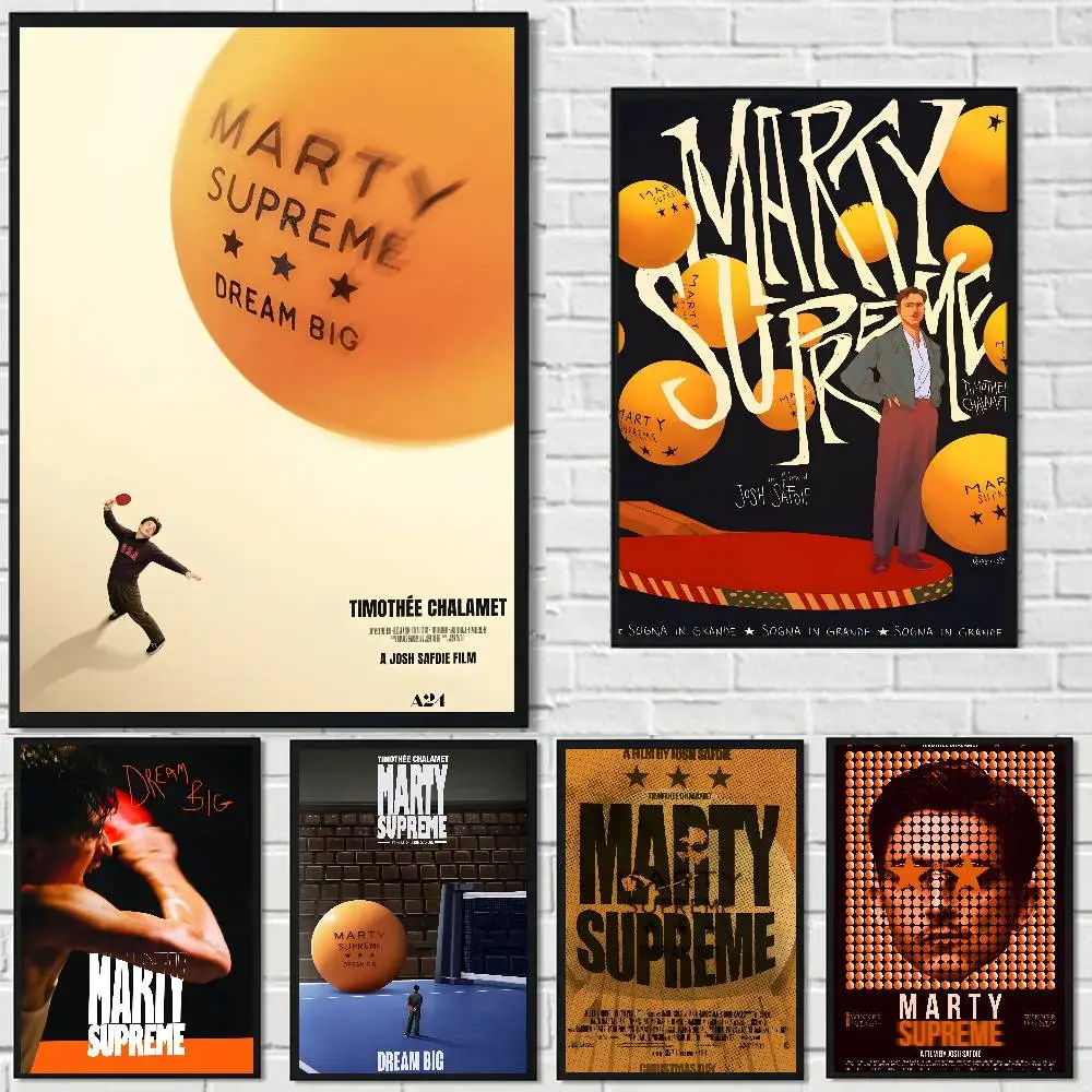 Comedy Movie M-Marty Supreme Fashion Poster Art Canvas Prints Painting Wall Art Pictures for Living Room Decoration