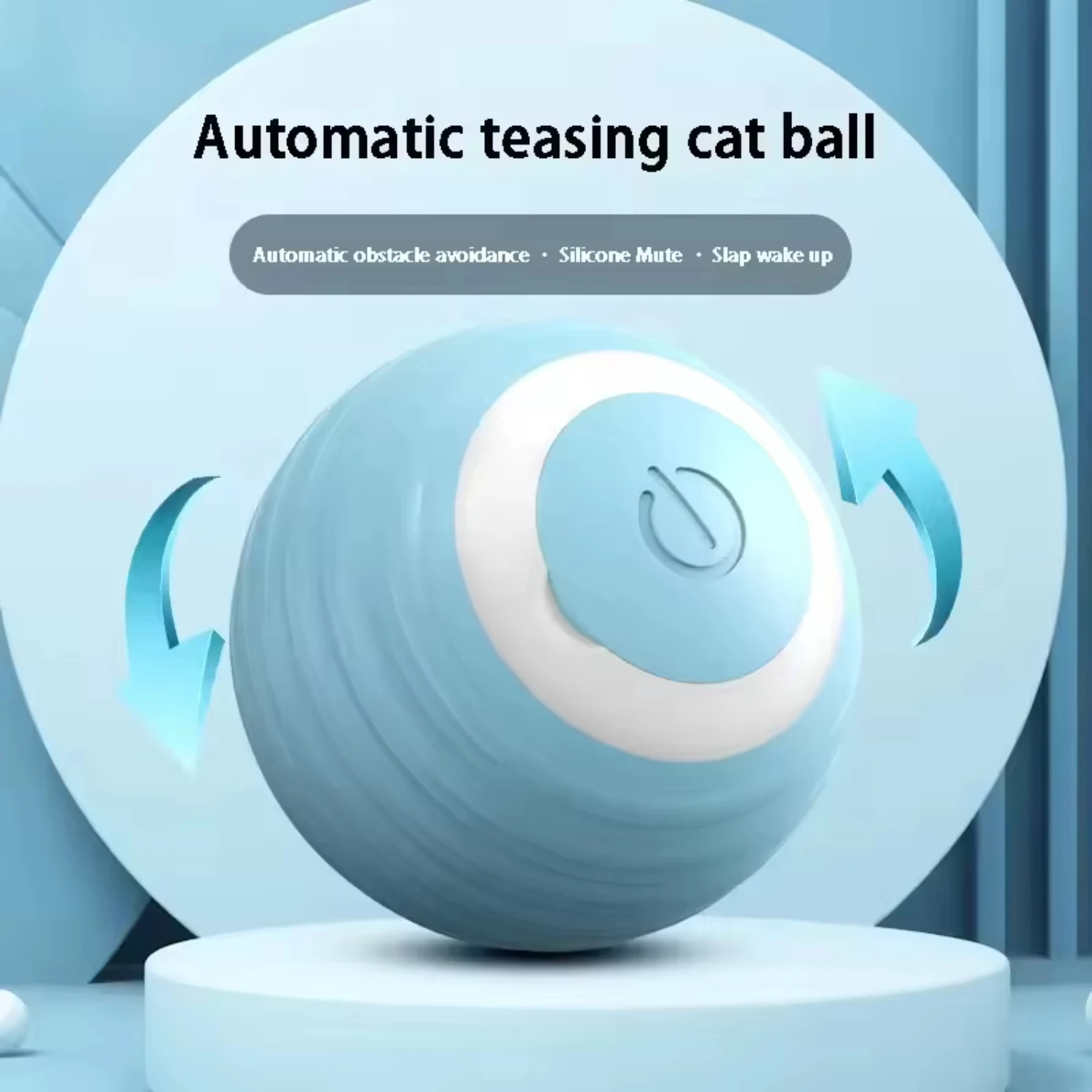 Wholesale  Electronic cat  Amusement Pet Rolling Ball  Bouncing Pet cat Self-Moving Ball For Dogs and Cats Cat gachapon Cat nap