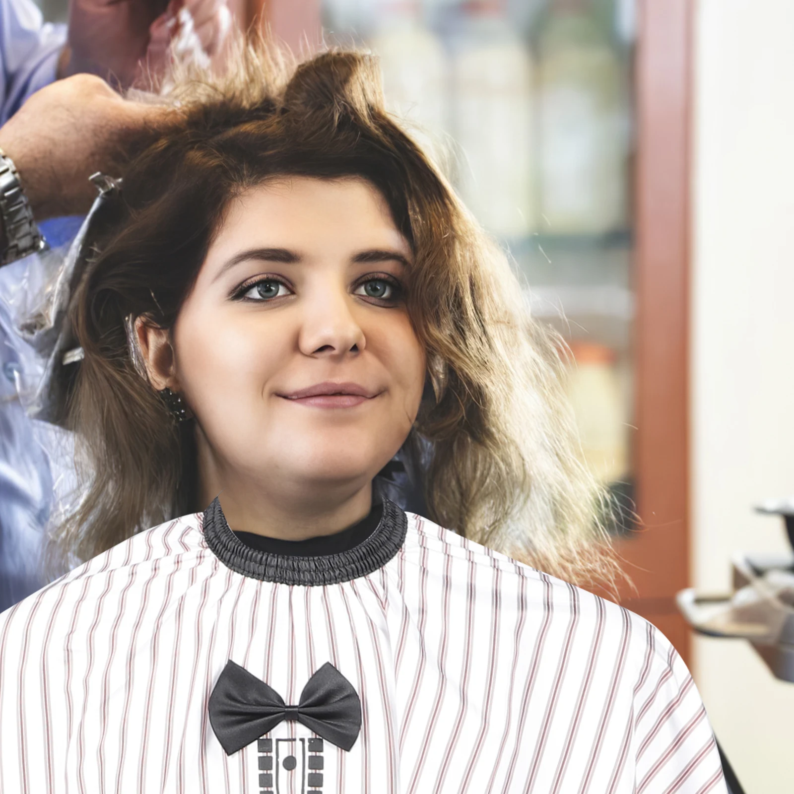 

Exquisite Hair Cutting Cape Adult Children Barber Cape Unique Hairdressing Cape Lightweight Salon Accessory