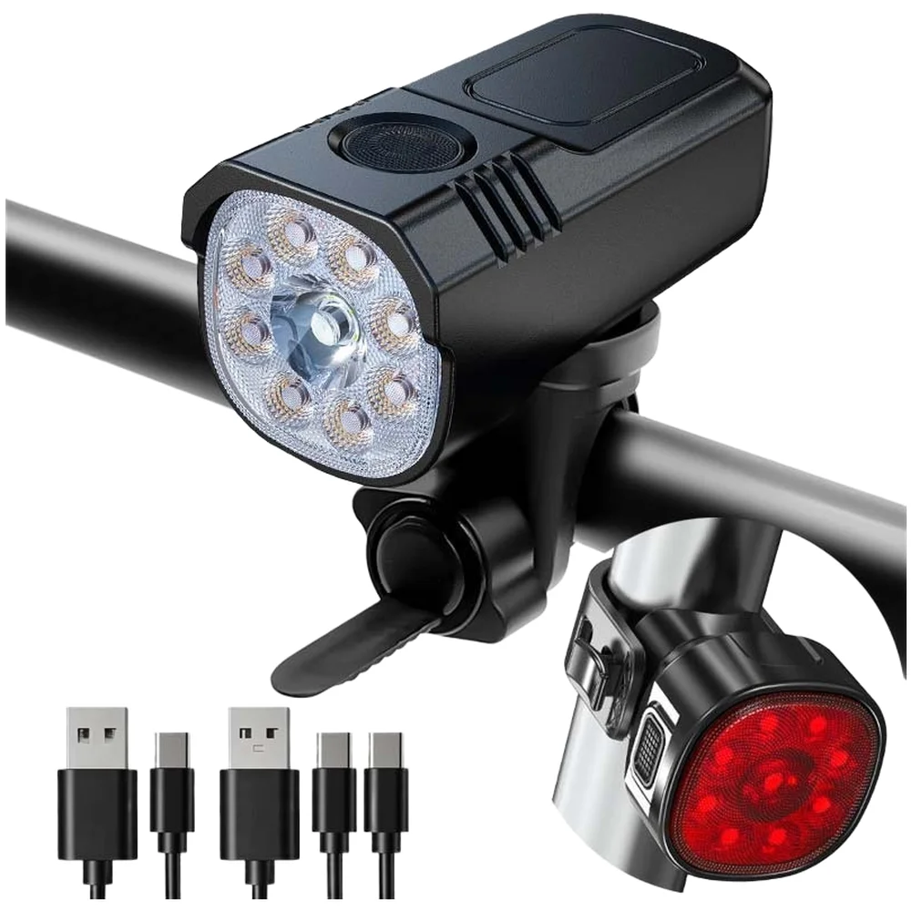 /バイク/ヘッドライト/1000ルーメン Type-C充電式 - Rechargeable Bicycle Headlight 1000 Lumen のレビューと価格