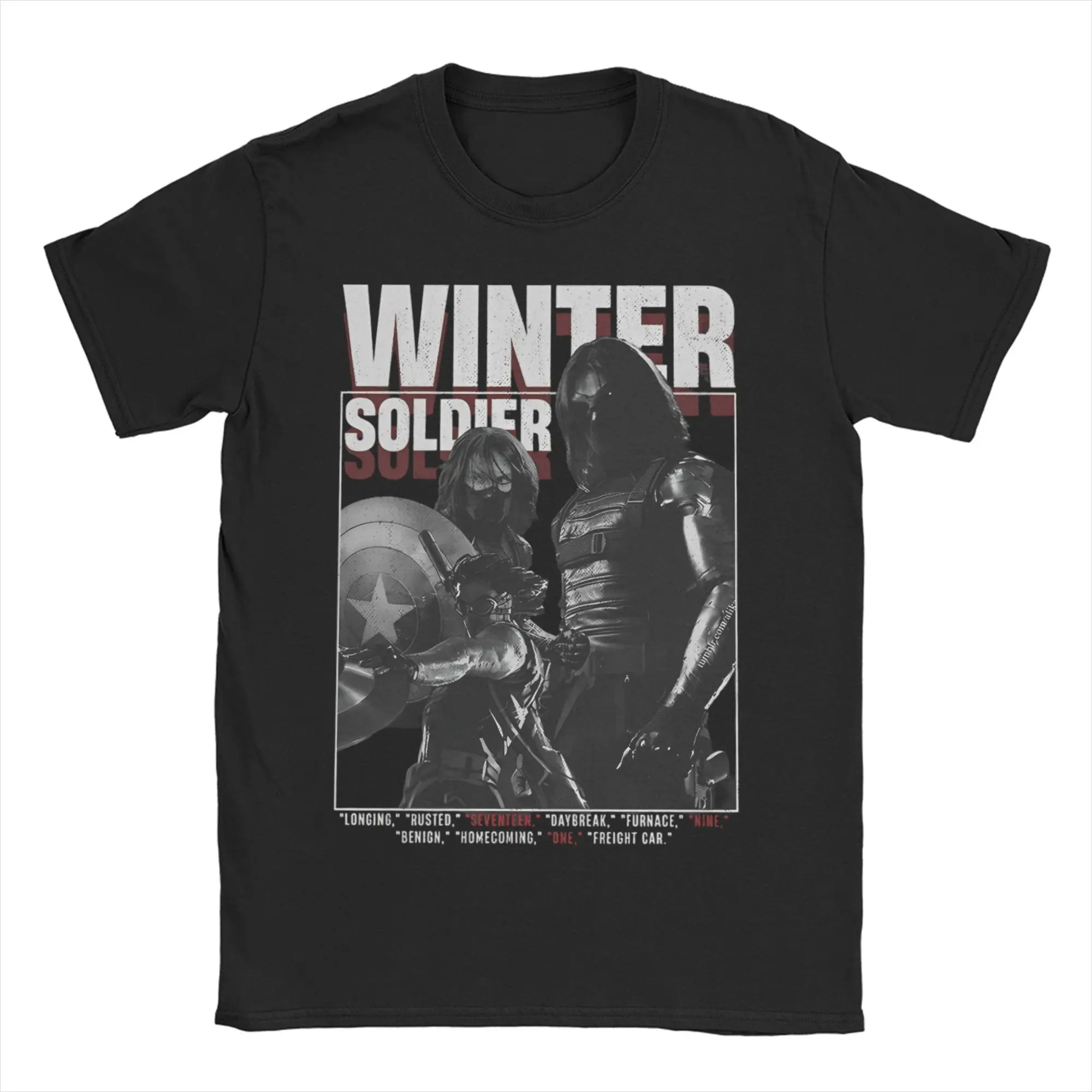 Men Women T-Shirt Winter Soldier Bucky Barnes Retro 90s Thunderbolts Fashion 100% Cotton Tee Shirt T Shirts Crew Neck Clothes
