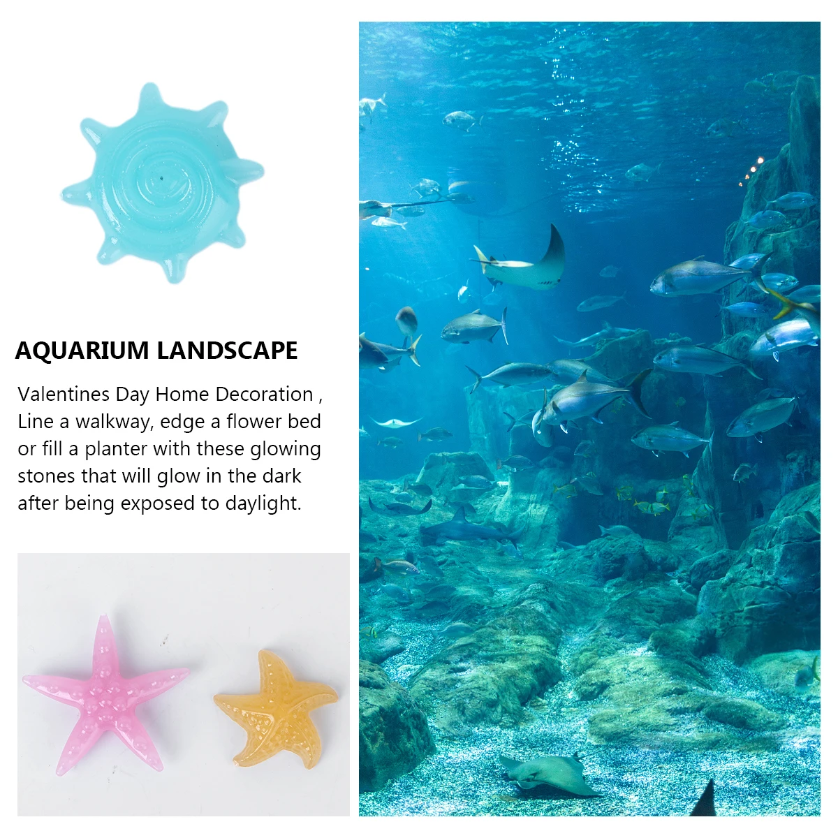 

70 Pcs Night Glow Stones Luminous Gravels Aquarium Decorative Rocks Pebbles Colorful Garden Ornament Solar Powered