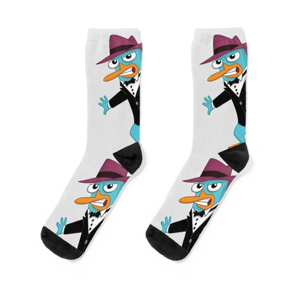 

Perry the Tuxapus Socks funny sock luxury Lots floor Women Socks Men's