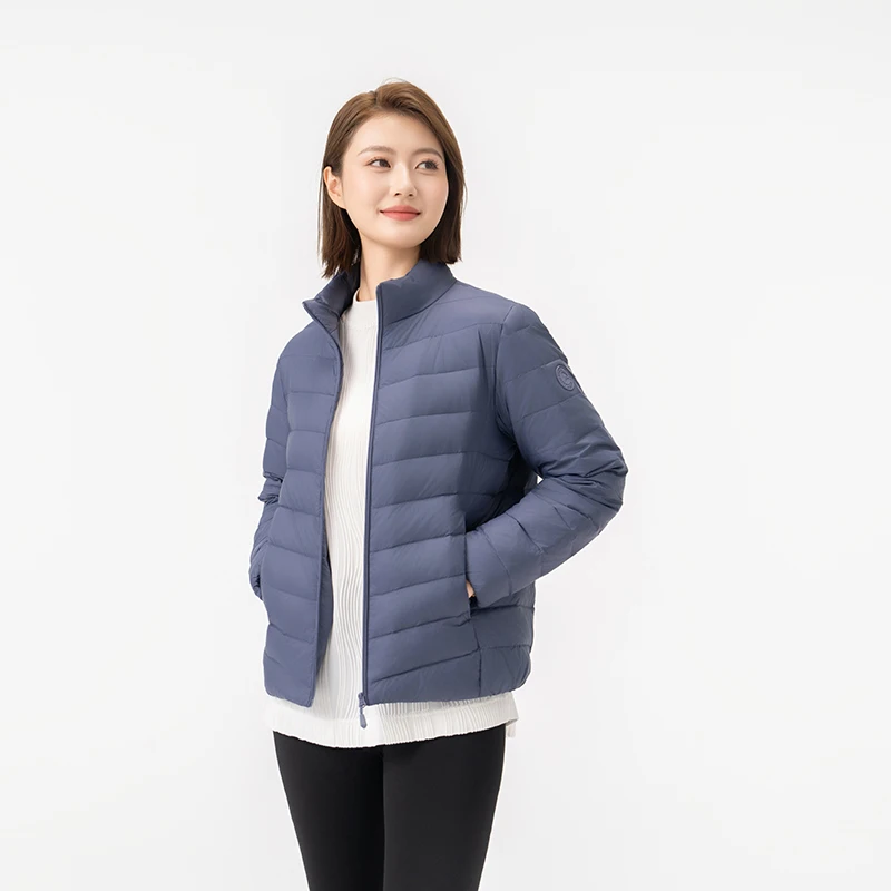 90% Witte Eendendons Parka Jas Vrouwen 2025 Herfst Winter Stand Kraag Warme Puffer Jas Dames Lichtgewicht Eendendons Uitloper