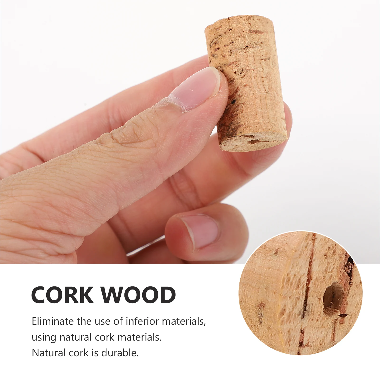 

2Pcs Durable Wooden Flute Cork Plugs Portable Lightweight Repair Tools Khaki Flute Cork Plugs Musical Instrument Supplies