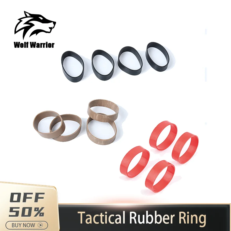 

WADSN Airsoft High Strength Elastic Rubber Ring Hunting Rilfe Band For DBAL A2 PEQ15 Flashlight Laser Sight 4pcs/pack