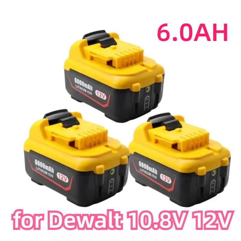 ALEAIVY for Dewalt 6.0Ah Replacement DCB120 Lithium-ion Batteries 12V 3Ah DCB123 DCB125 DCB124 DCB122 DCD710 Power Tools Battery