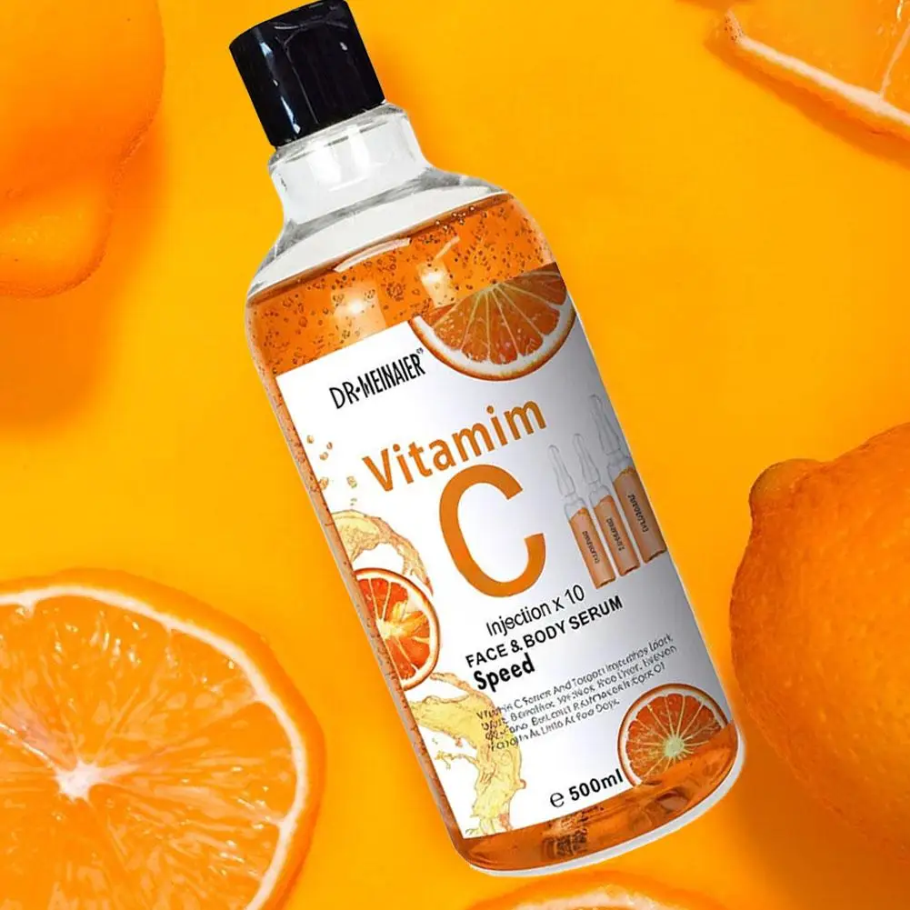 

Arbutin Hyaluronic Vitamin C Face Body Serum Dark Spots Corrector Moisturizing Shrink Pores Repair Skin Care 500ml