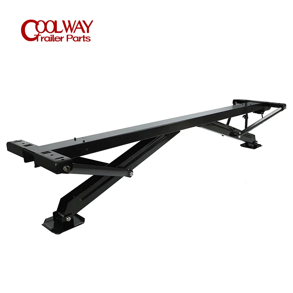 Black Universal RV Rear Trailer Stabilizer Jack Stand Support Legs Corner Steady Kit Parts Caravan Accessories