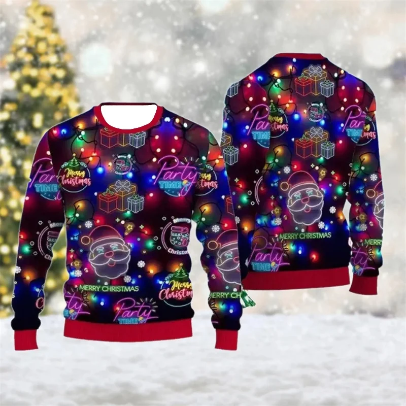 ثلاثية الأبعاد عيد الميلاد سعيد الطباعة بلوزات عيد الميلاد طيور النحام الجرافيك عيد الميلاد لاعبا الرجال مضحك الشارع الشهير بلوزات عيد الميلاد القبيح