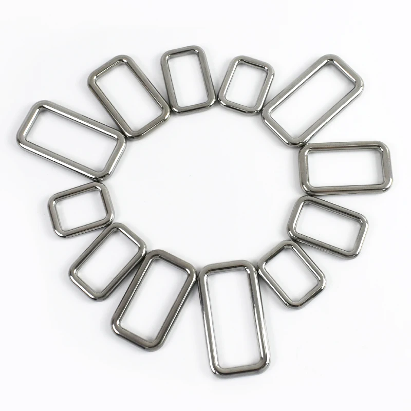 

10/20Pcs Stainless Steel Square 20/25/32/38mm O Ring Buckles Keychain Carabiner Clips Dog Collar Connector Rings Bag Accessories
