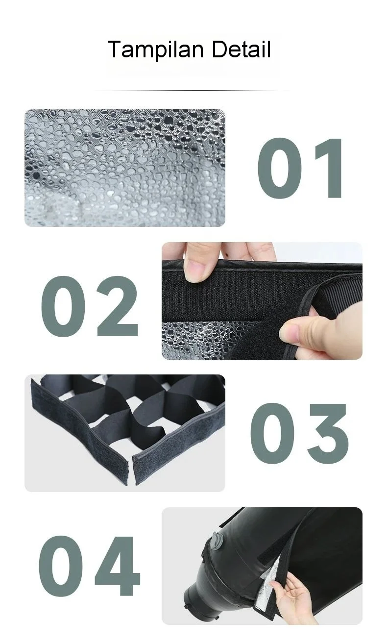 Flynoodle AIR TUBE Honeycomb Grid Soft Light Box Photography Grid Fill Light Cover Flash Accessories