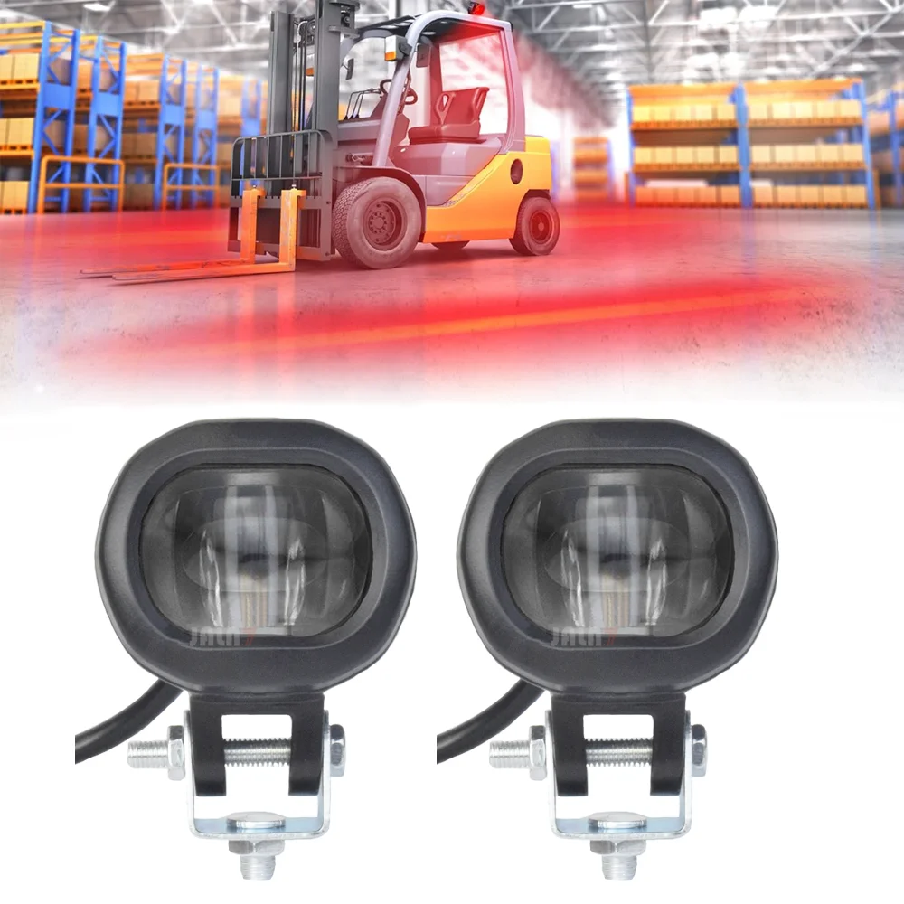 

JALN7 Фонарь безопасности Светодиодный красный фонарь-вспышка Фиксированный вилочный погрузчик Предупреждение Склад Пешеходный прожектор Мини-задний фонарь с тормозом заднего хода