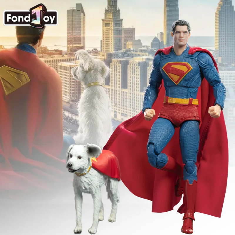 

FondJoy 1/9 Superman Action Figure 19cm 2025 James Gunn Movie Superman Anime Figure Joint Movable Model Collection Men Toy Gifts