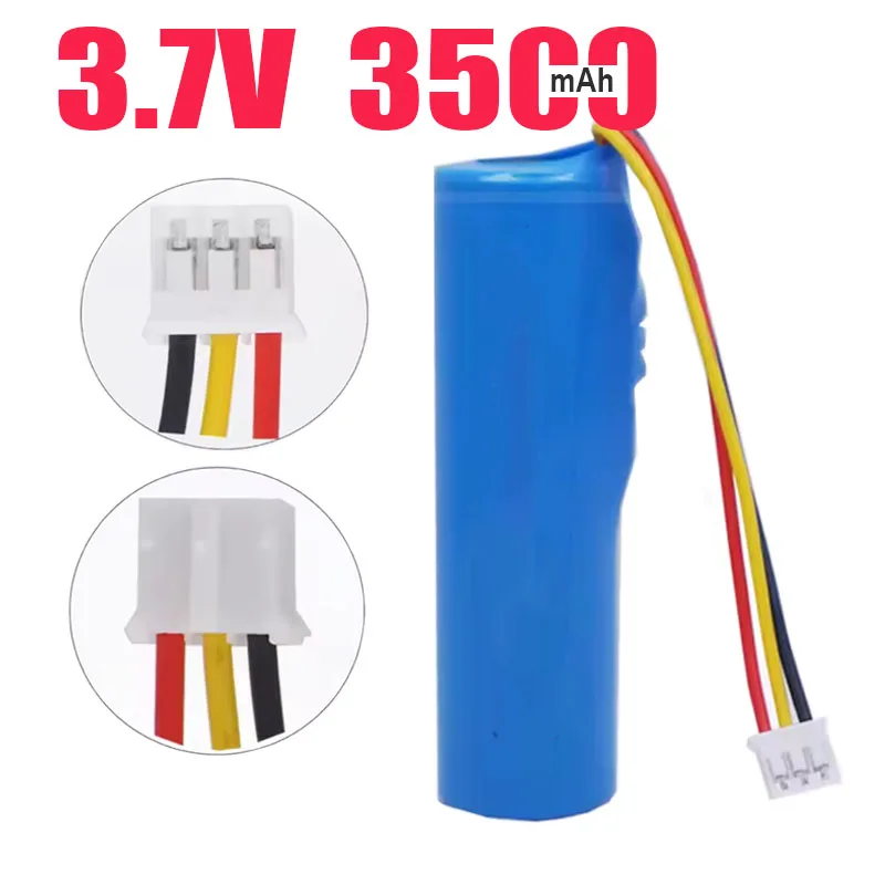 JST-PHR-2.0MM 18650 3.7V 3500mAh PCB Lithium ion battery FOR DVD Digital device electronic dog Sweeper Vacuum cleaner