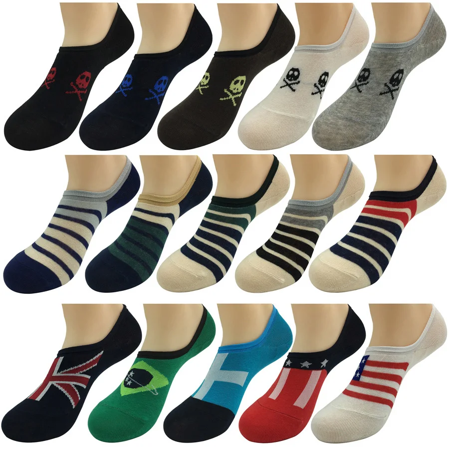 5 Pairs/Lot Socks Men Ankle Spring Summer Solid Color Cotton Bamboo No Show Low Cut Invisible Shorts Socks Male Hot Sale 2024