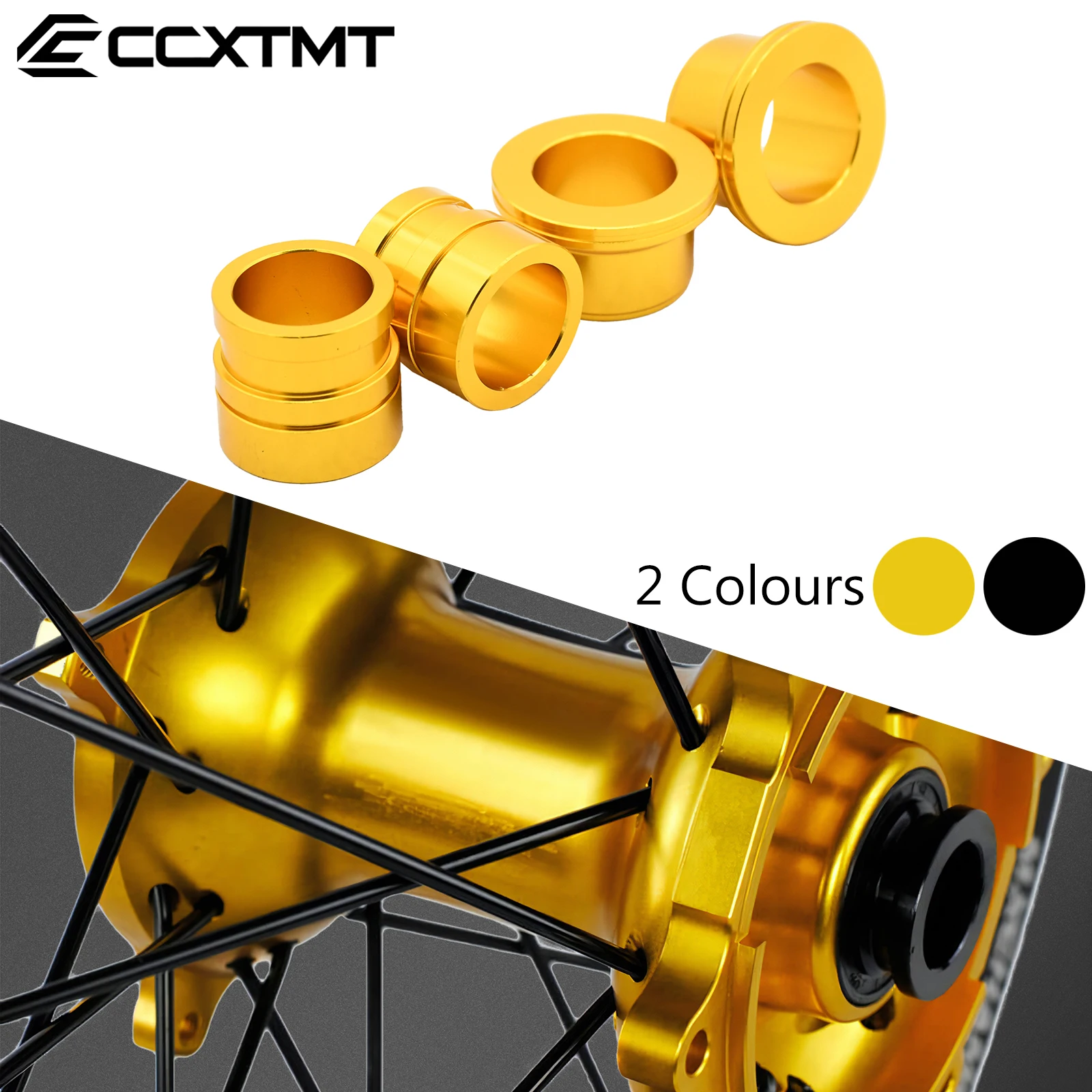 Motorcycle CNC Front And Rear Wheel Hub Spacer For Suzuki RMZ250 RMZ450 RMX450Z RMZ 250 450 RMX 450Z 2005 2006 2007 2008-2024