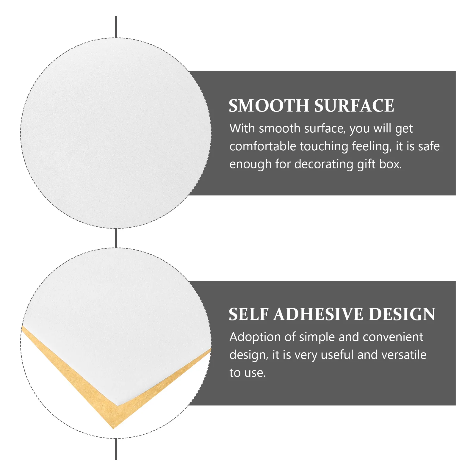 

Self Adhesive Jewelry Box Liner 5 Sheets Durable Practical Smooth Surface No Odor Peel-Off Backing Long Lasting Gift Wrapping