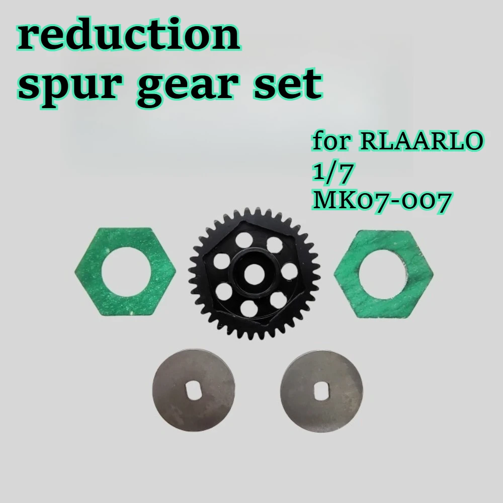 RC car hobby upgrade reduction spur gear set 36T drive fitting for RLAARLO 1/7 MK07-007 custom size replacement spare accessory