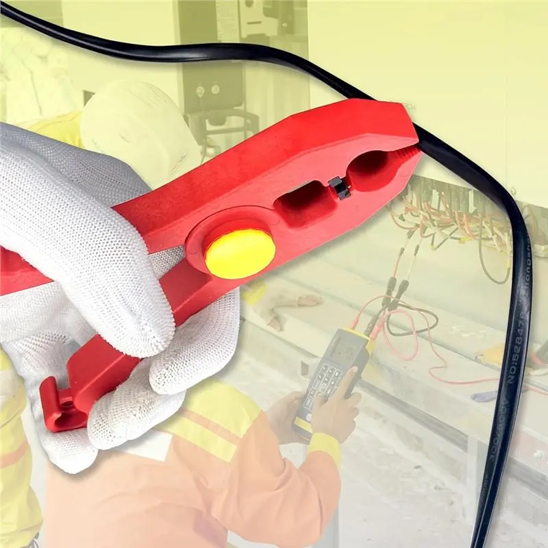 CQMF-Insulated Plastic Wire Clamp 5.9 Inch For Electrical Work Anti Magnetic Safety Spring Clip With 33Mm Opening 1000V