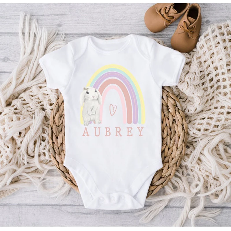 Personalised Peter Rabbit Romper, Pregnancy Announcement Baby Bodysuit, Birth Personalised Baby Bodysuit, Custom Baby Bodysuit