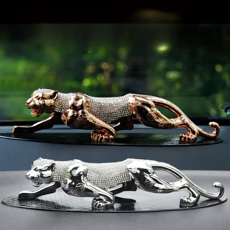 High grade alloy leopard car accessories Car center console Jaguar car perfume accessories feng shui  Animal