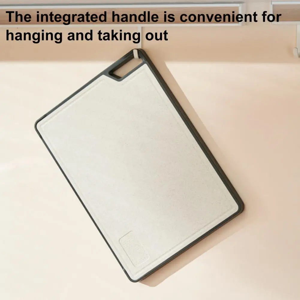 Double-sided Cutting Board Stainless Steel Cutting Board Double Cutting Board with Garlic Grinding Area Liquid Pool Non-stick