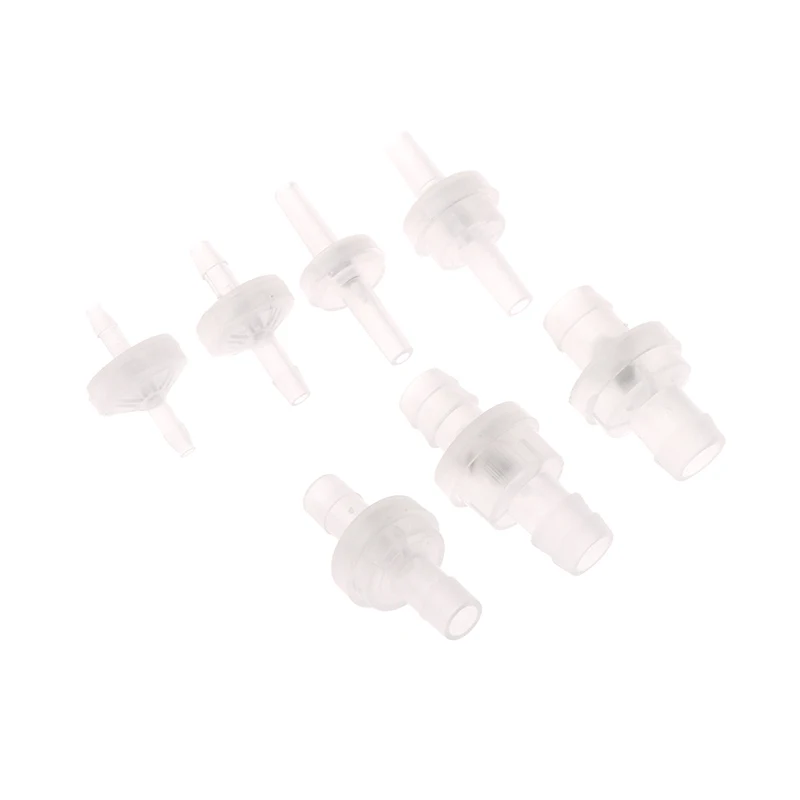 Válvula de retención de plástico de 3mm, 4mm, 5mm, 6mm, 8mm, 10mm, 12mm, Pagoda unidireccional en línea sin retorno, tapón de líquido de agua y Gas