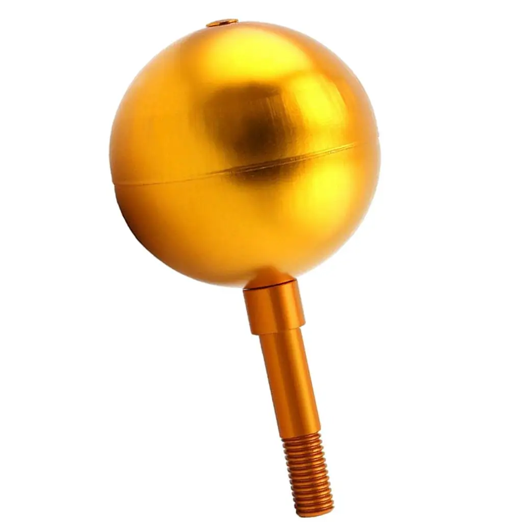 pole Ornament Replacement - Gold Anodized Aluminum Finish - 3 Inch