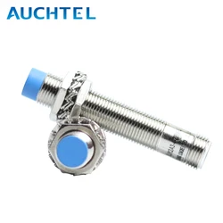 AUCHTEL IP65 M12 Inductance Proximity Sensor NPN PNP DC10-30V 4pin Connect Cylindrical Metal Approach Switches LJ12A3 Series