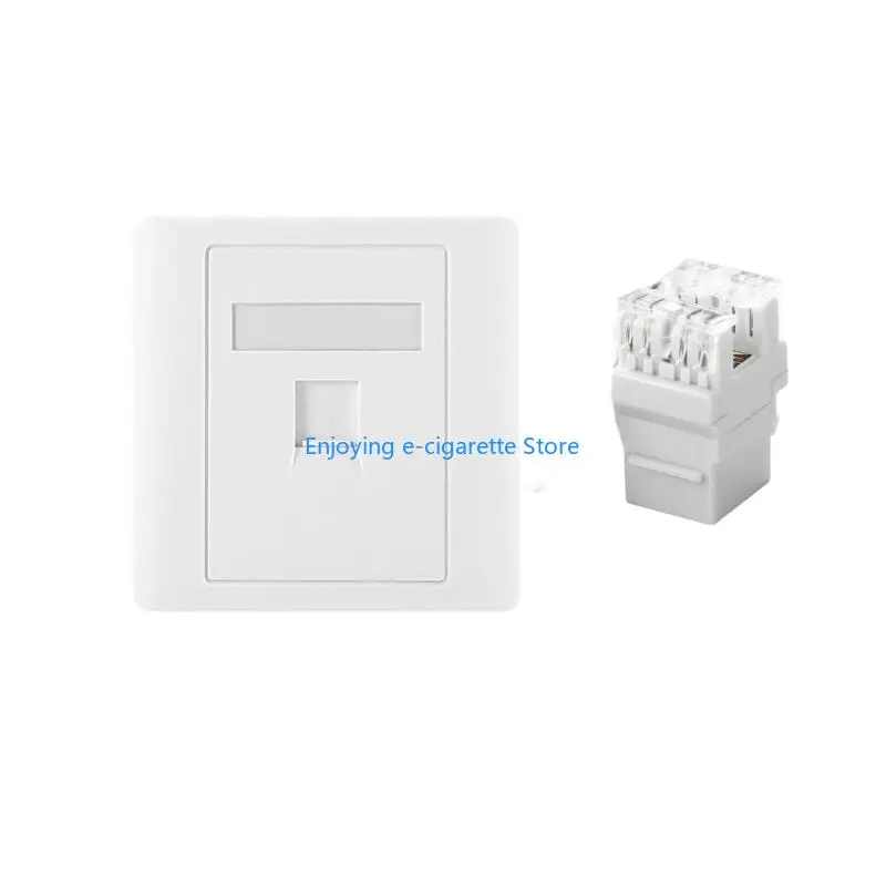 86 Typ 4 Port Ethernet Wandplatte Ersatz Extrudierte Draht Buchse Zubehör Y4QF – Detail 7