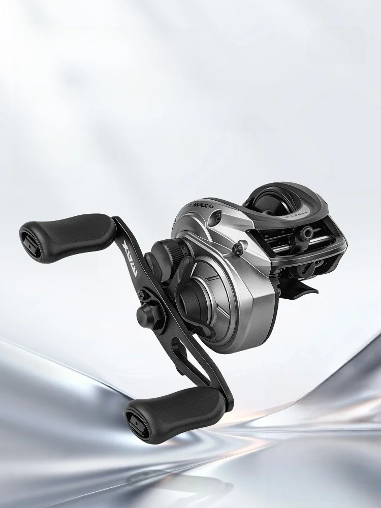 Carrete de Pesca Abu Garcia Flagship B6 Waterdrop 2026, Nuevo Modelo, Lanzamiento Largo, Versátil, Negro Maxsx, Manivela Izqu...