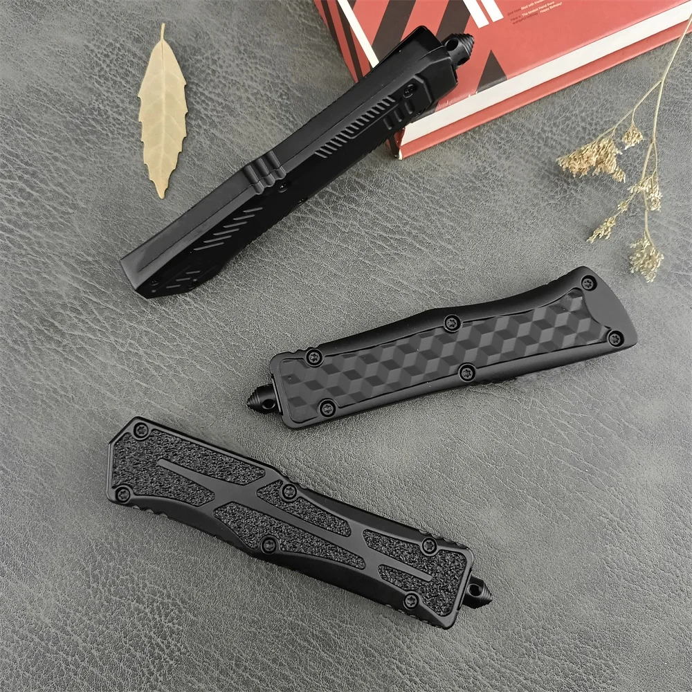 Utility Pocket Folding Knife 440C Tanto Blade Zinc Alloy Handle with A Few Replacement Blades Outdoor Tactical Hunting Tool