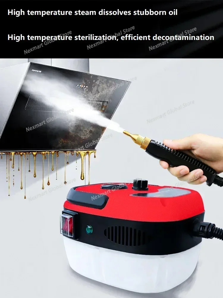 Portable High Pressure Steam Cleaner, Household Grease Remover Machine for Kitchen Range Hood & Air Conditioner Cleaning
