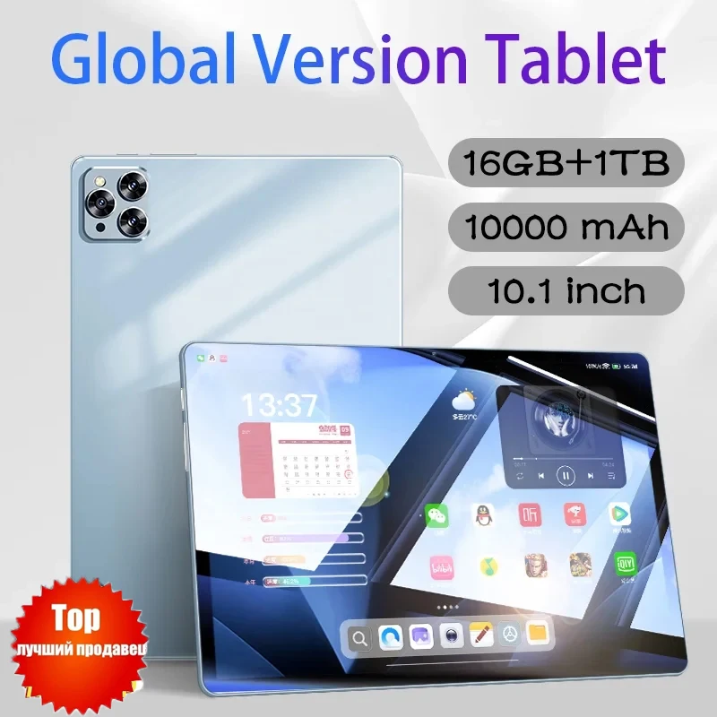 2024 Tablet Pad 8 Pro Android 13.0 10000mAh Globale versione 16GB 1TB 10.1 inch Snapdragon 8 Gen2 10 Core Dual SIM 5G Calling