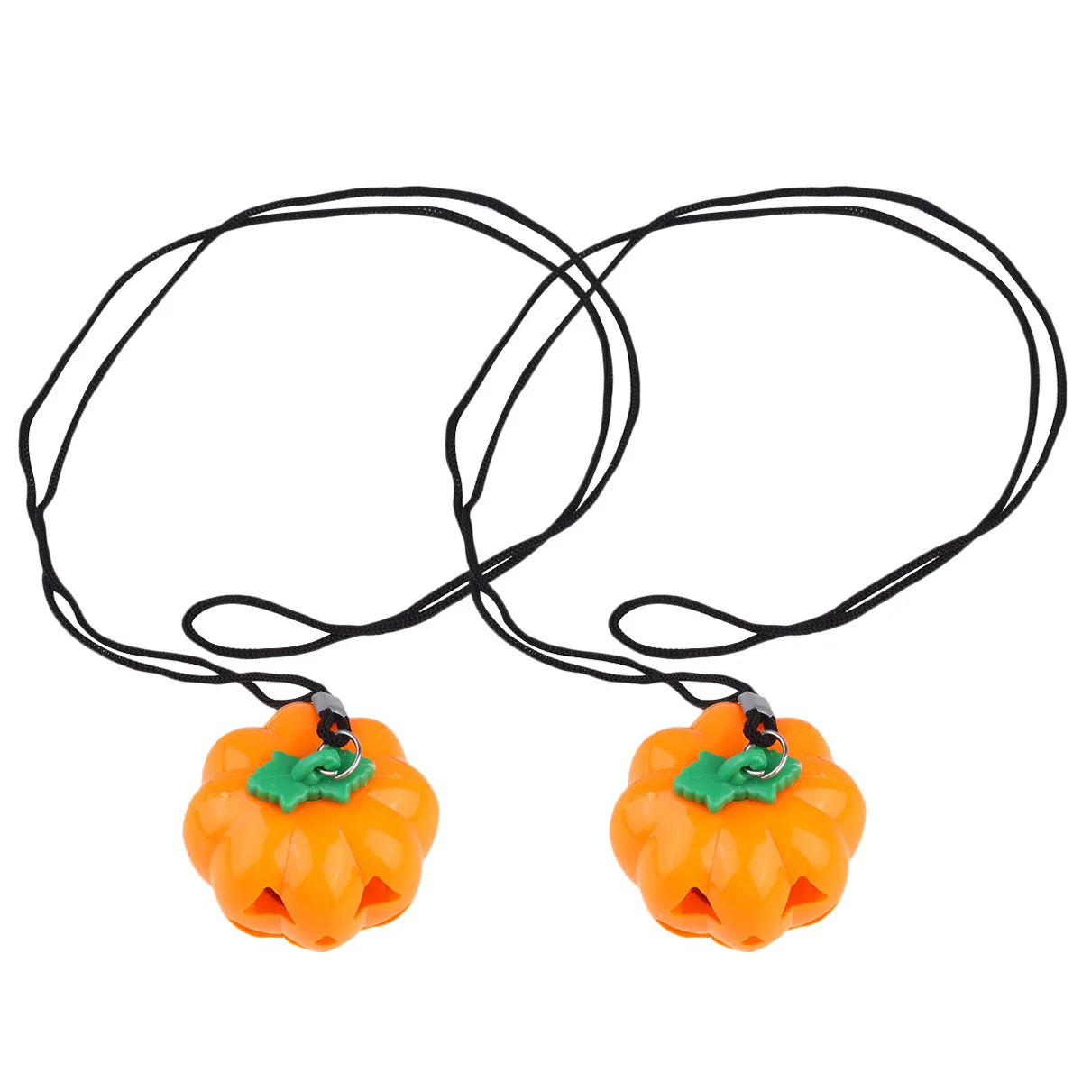 2 pçs colar de abóbora halloween pingente decorativo colar de festa de plástico para festival usar acessório diário jóias presente