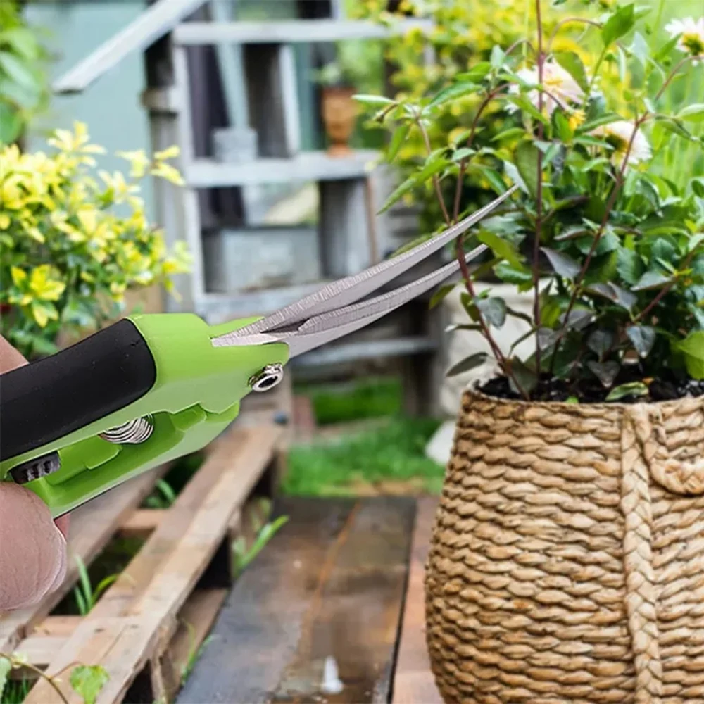 6.5 Inch Hand Pruner - Pruning Shears, Trimming Scissors Gardening Scissors with Straight Elbow Stainless Steel Blades LK-AA57