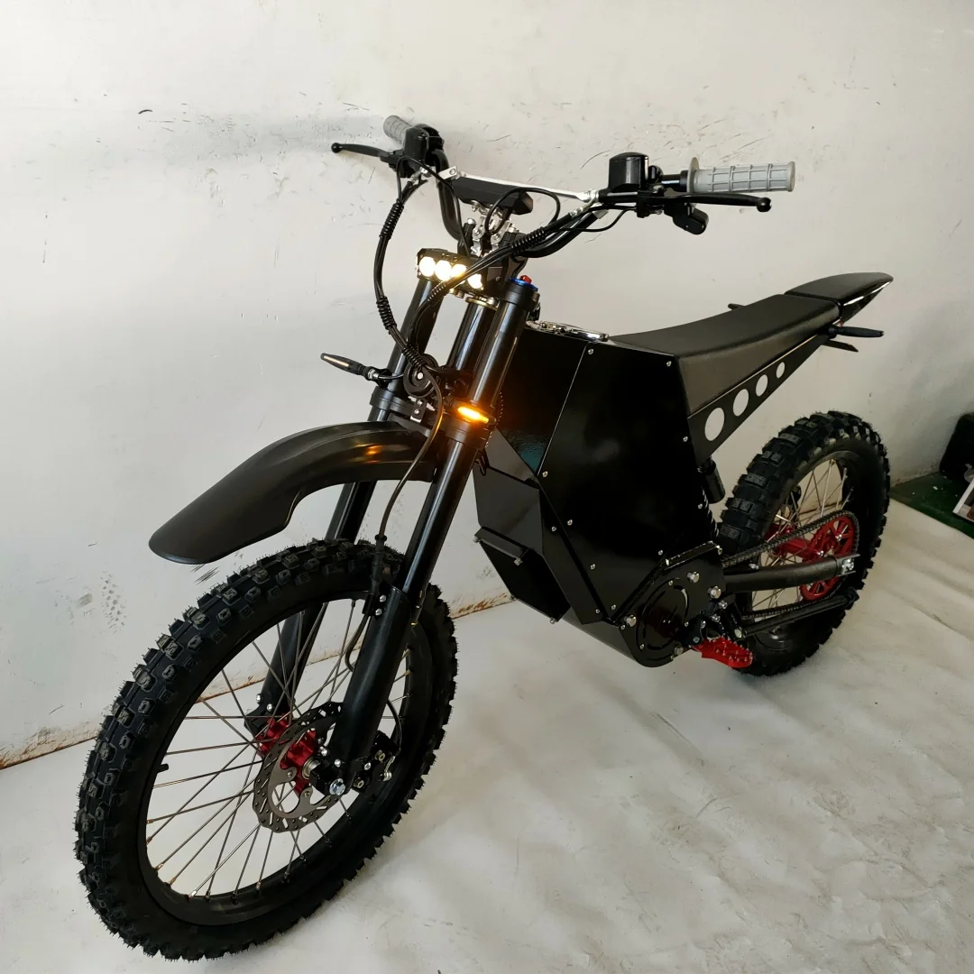 72v 18000w Mid Drive 120kmh Electric Motorcycle Ebike Powerful 200A Output Controller High Carbon Steel Frame Electric Dirt Bike