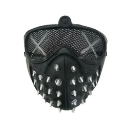 Comicshond Masker Halloween Maskers Punk Klinknagel Cyborg Masker Party Cosplay Maskers Anime Horror Masque Half Gezicht Steampunk Demon Cosplay
