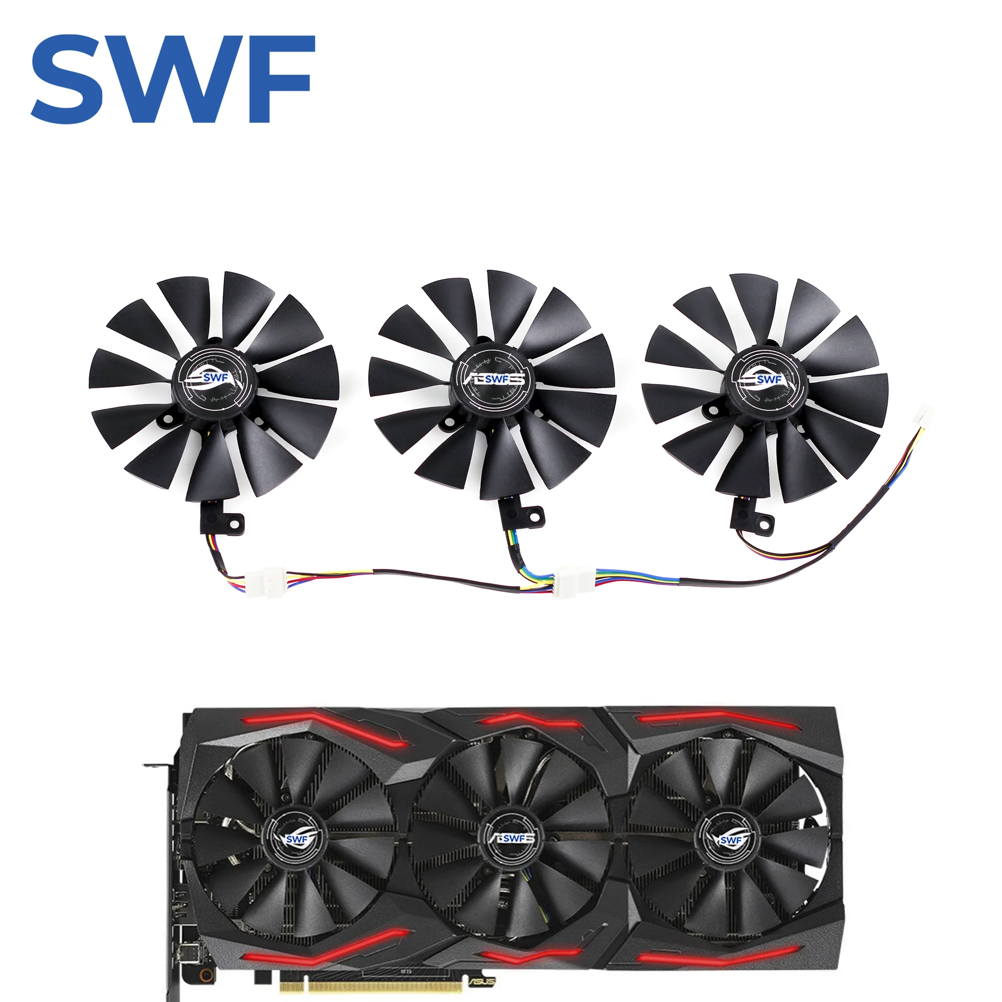 87MM FDC10U12S9-C Cooling Fan For ASUS ROG STRIX RTX 2060 Super 2070 GAMING Graphics Card Cooler Fan T129215SH