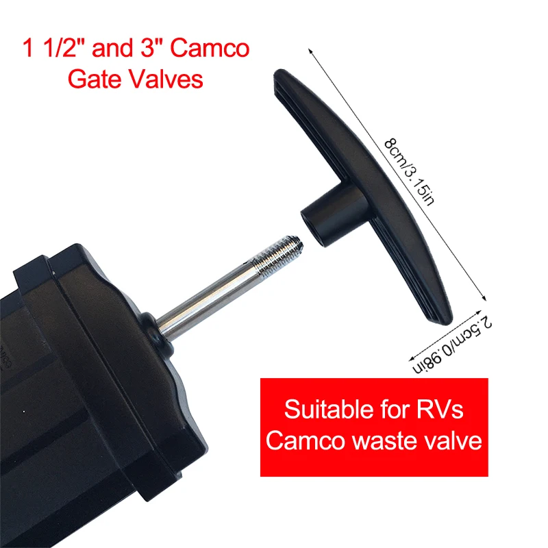 

RV Camper Waste Valve Handle Sewer Drain Pull Handle For Camco 3" And 1-1/2" RV Motorhome Waste Valve Handle Camco Carry Handle