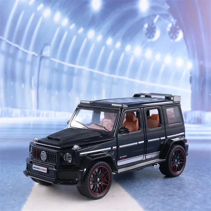 1:32 Mercedes Benz BRABUS G800 BIG G Diecast Metal Alloy Model car Sound Light Pull Back Collection Kids Toy Gifts F514