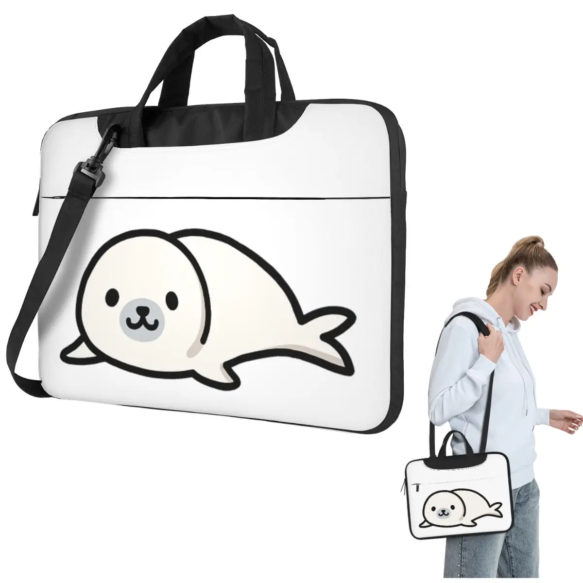 

Seal Crossbody Laptop Bag Case Computer Bag Resistant Protective Notebook Pouch for Macbook Pro