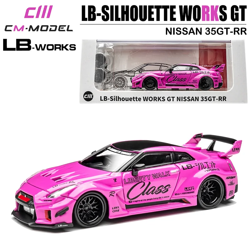 Cm 1/64 Nissan 35gt-rr LB-SILHOUETTE Werkt Gt Legering Speelgoed Motorvoertuig Diecast Metalen Model Geschenken