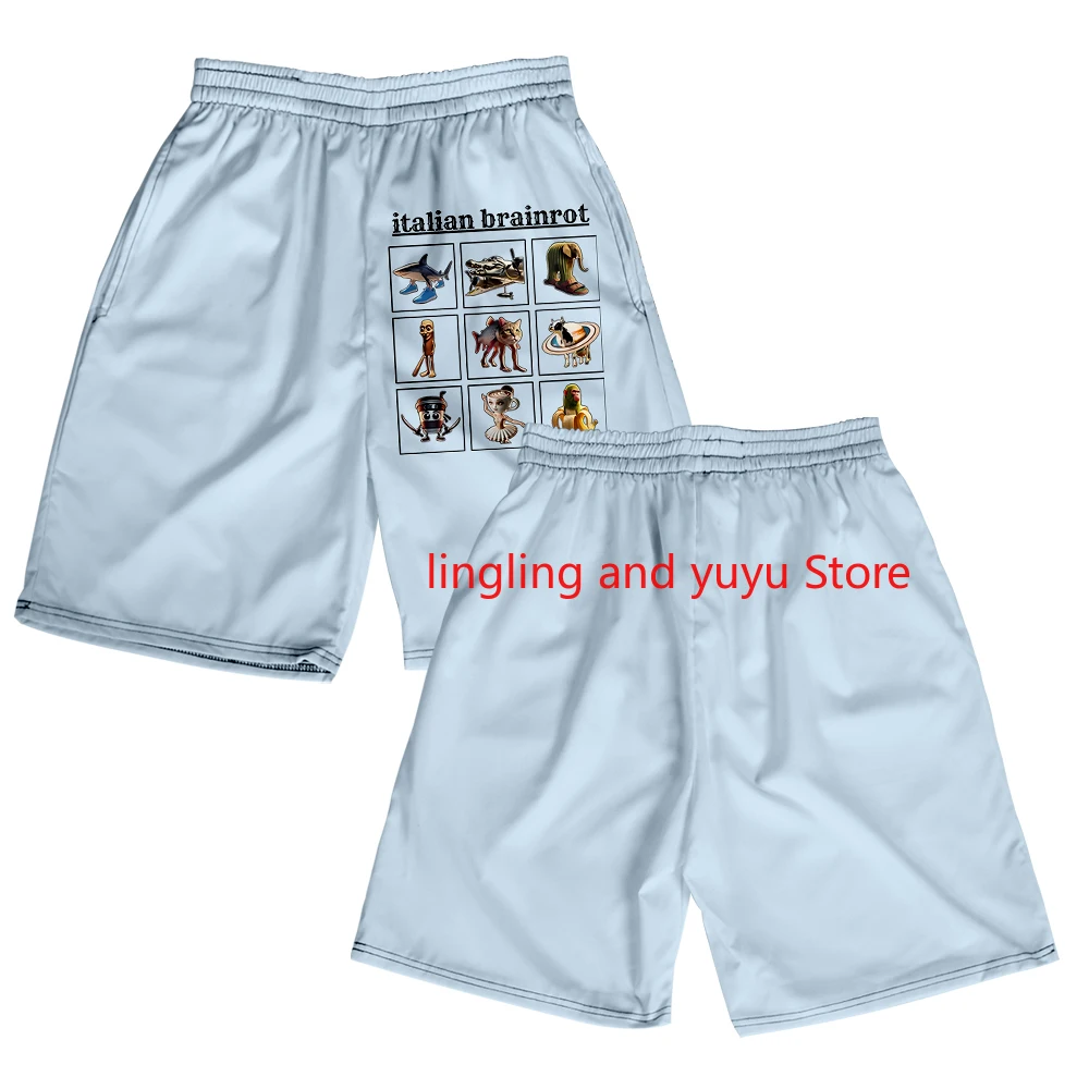 Brainrot italiano Tralalero Tralala Tung Tung Sahur Lirili Larila pantalones cortos 3D bañadores de secado rápido pantalones cortos de natación de playa