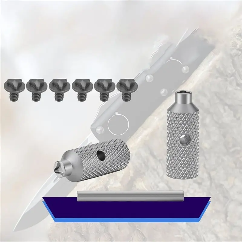 BHBD-Complete Knife Maintenance Set Including Titanium Triangle Screw& Driver Kit For Microtech Ultratech, UTX-85, Troodon